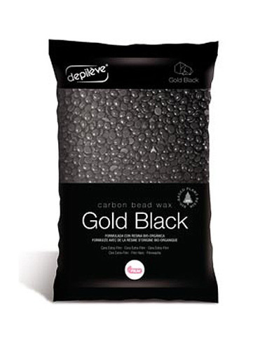 DEPILEVE GOLD BLACK FILM WAX, granulas 1kg