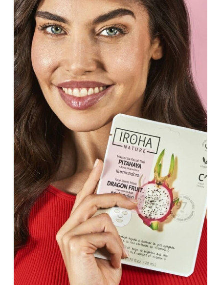 IROHA NATURE Kirkastava kasvonaamio pitahayalla 20ml