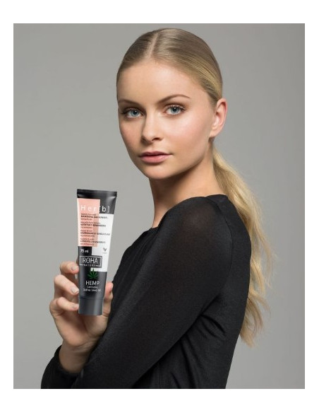 IROHA NATURE HER[B] Ravitseva ja palauttava yönaamio hamppuöljyllä 75ml
