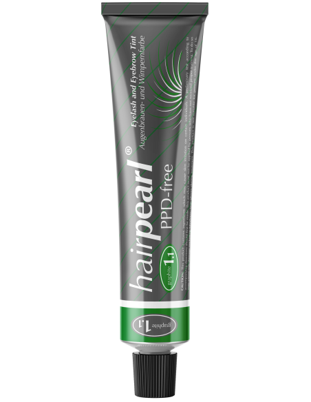 Hairpearl Ripsi- ja kulmakarvaväri, PPD-vapaa, No. 1.1 – Grafiitinharmaa 20ml