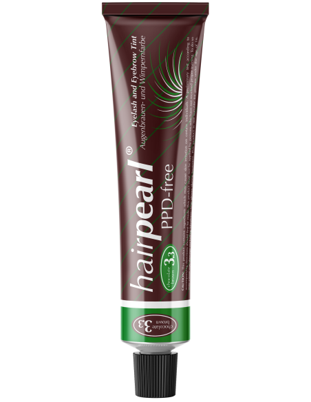 Hairpearl Ripsi- ja kulmakarvaväri, PPD-vapaa, nro 3.3 – Suklaanruskea 20ml
