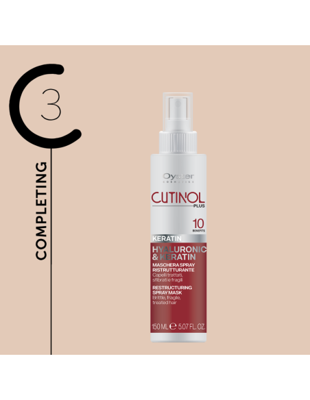 Oyster Cutinol Plus Keratin hiusöljy hauraiden hiusten rakennetta tukevaan hoitoon, 55 ml