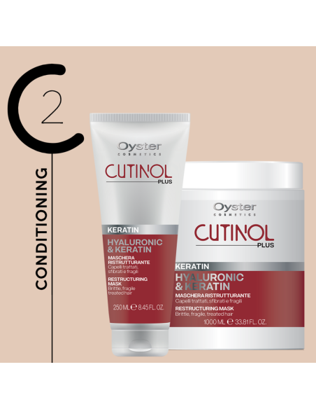 Oyster Cutinol Plus Keratin hiusöljy hauraiden hiusten rakennetta tukevaan hoitoon, 55 ml