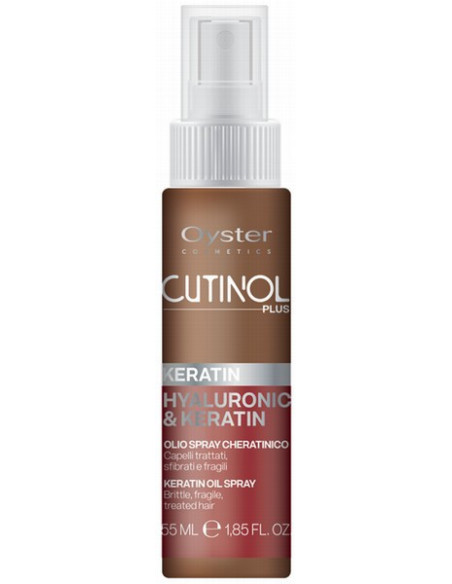 Oyster Cutinol Plus Keratin hiusöljy hauraiden hiusten rakennetta tukevaan hoitoon, 55 ml