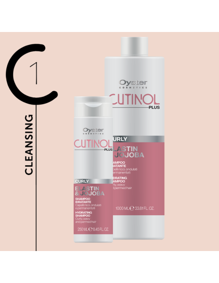 Oyster Cutinol Plus Curly hiusnaamio kiharoiden kosteutukseen ja ravitsemiseen, 1000 ml