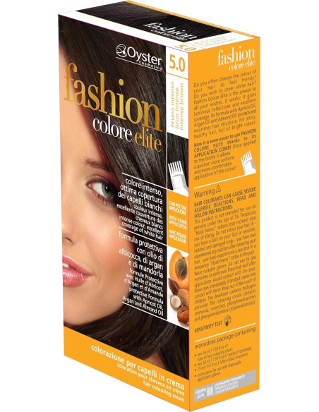 FASHION ELITE hiusväri 5.0, vaaleanruskea 50ml+50ml+15ml