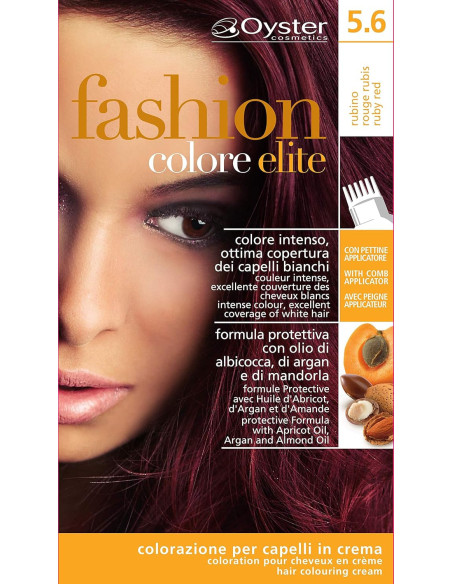 FASHION ELITE hiusväri 5.6, vaalea punaruskea 50ml+50ml+15ml