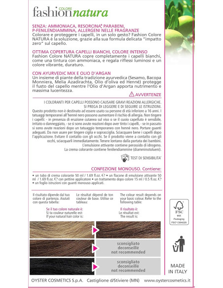 FASHION NATURA hiusväri 8.0, vaaleanvaalea 50ml+50ml+15ml