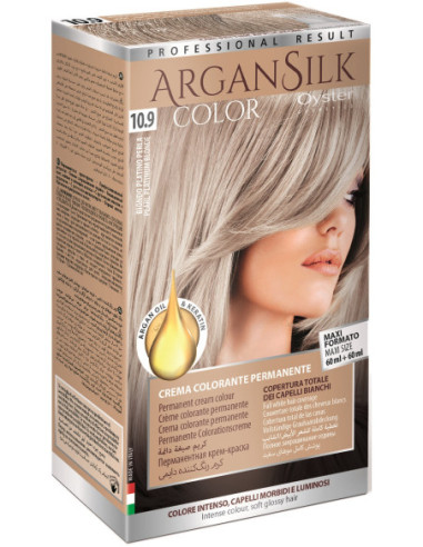 ARGAN SILK Hiusväri 10.9, platinan...