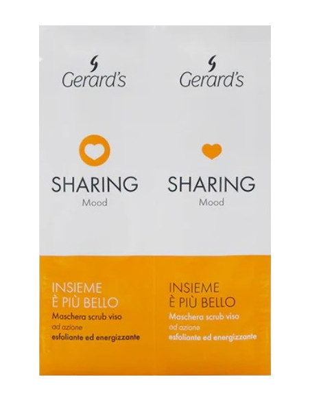 Gerard's SHARING MOOD kuoriva kasvonaamio bambumikrorakeilla ja jojobaöljyllä sileämpään ihoon, 6 × (2 × 10 ml)