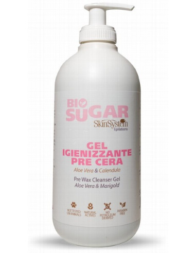 SkinSystem BIO SUGAR Gēls-sanitaizeris pirms depilācijas, attīra-dezinficē 500ml