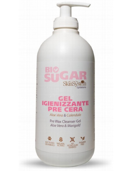 SkinSystem BIO SUGAR Geeli-desinfiointiaine ennen karvanpoistoa 500ml