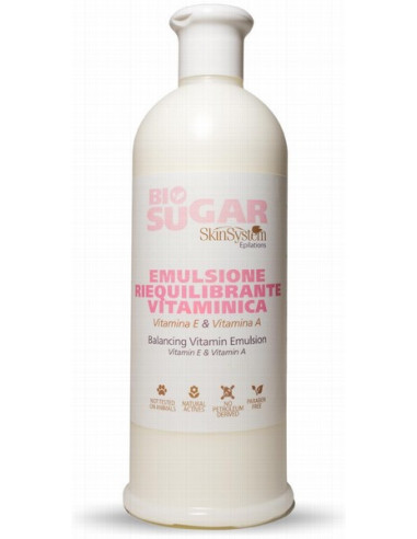 SkinSystme BIO SUGAR Emulsija ķermenim pēc depilācijas, vitamīnu, nomierinošs 500ml