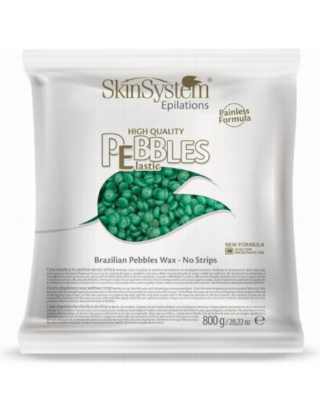 SkinSystem PEBBLES Hard-Hot Wax klorofyllivoide 800g