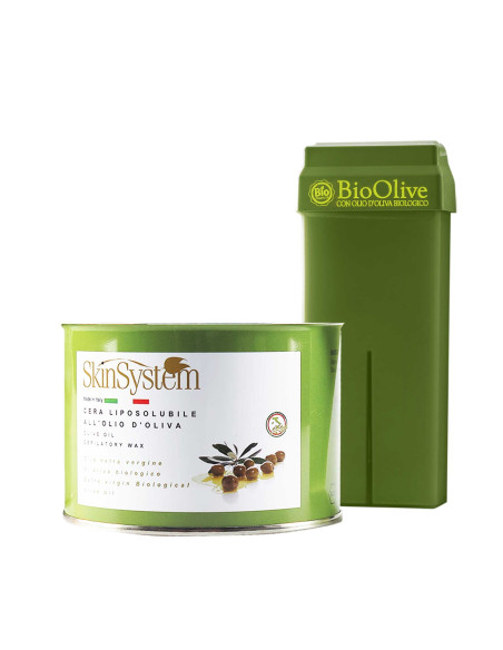 SkinSystem BIO OLIVE -eteerinen vaha, vihreät oliivit, patruuna 100ml