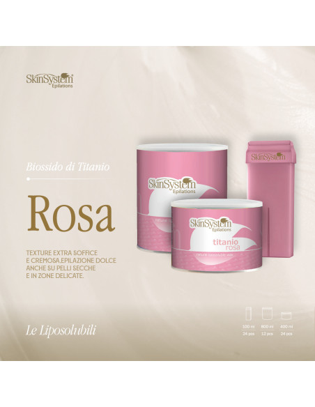 SkinSystem LE TITANO Wax Titaanidioksidi (vaaleanpunainen) 400ml