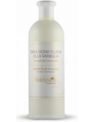 SkinSystem Fluīds ķermenim (arī pēc epilācijas), nomierinošs-antiage, vaniļa/kumelīte 500ml