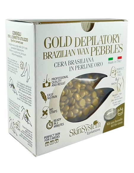 Skinsystem Brasilian kovavaha Gold (uunissa lämmitetty), epilointisetti