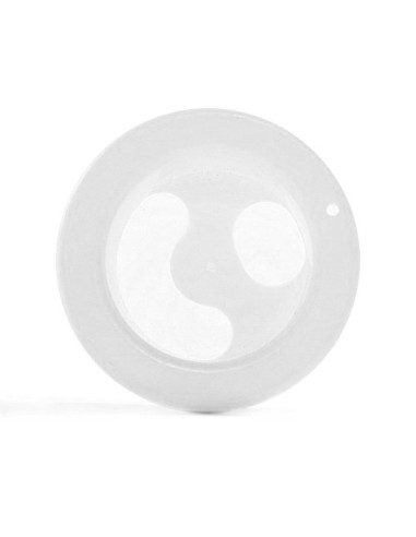 Tub for manicure, round, white, plastic