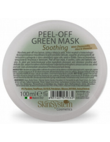 SkinSystem Maska sejai Peel-Off, nomierina-aizsargā-mitrina, jutīgai/delikātai ādai 100ml