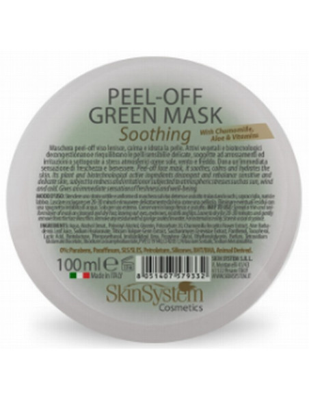 SkinSystem Peel-Off -kasvonaamio (vihreä) 100ml
