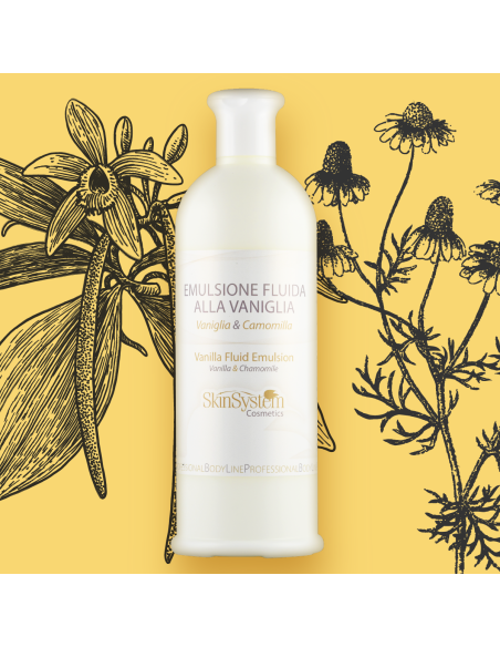 SkinSystem fluidi vartalolle epiloinnin jälkeen, kosteuttava, rauhoittava, kamomilla, vanilja 500 ml
