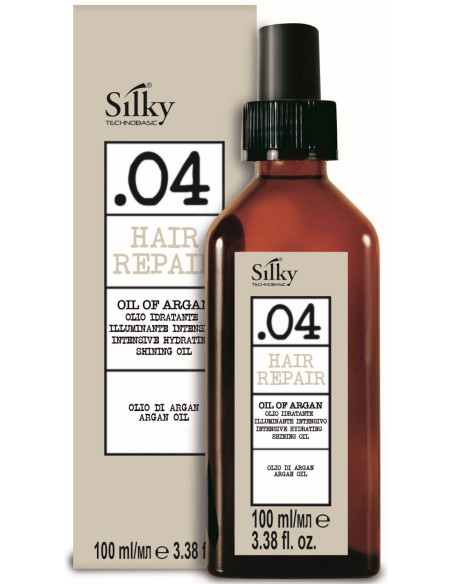 SILKY REPAIR Arganöljy kiiltäville ja silkkisille hiuksille 100ml