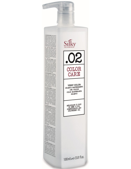 SILKY COLOR CARE -shampoo värjäyksen jälkeen, värin kiinnittämiseen, tehokkaasti kosteuttava 1000ml