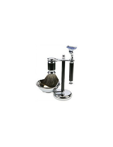 Shaving set (brush, bowl, razor, stand)