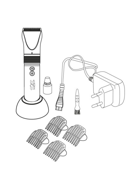 KUSTER hiustenleikkuri PW458-2 Target, musta