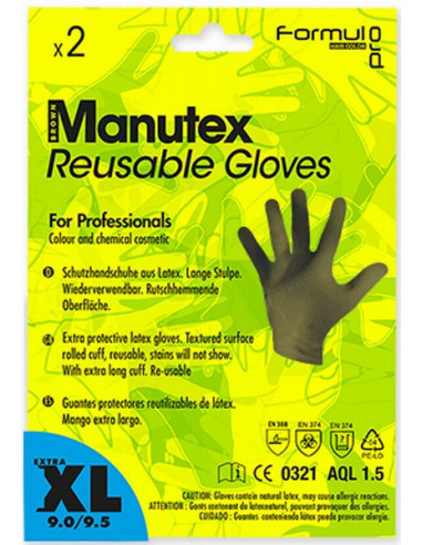 Lateksikäsineet Manutex XL, Ruskea