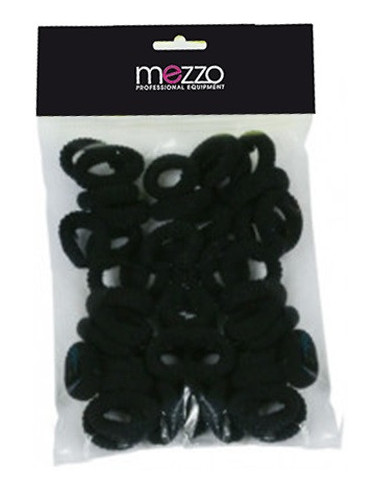 Hiuslenkit, velour, musta, 20 mm, 50 kpl