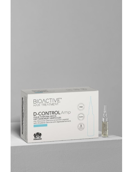 BIOACTIVE D-CONTROL Trikologinen shokkihoito kuivaa hilsettä vastaan ​​10 kpl 7,5 ml