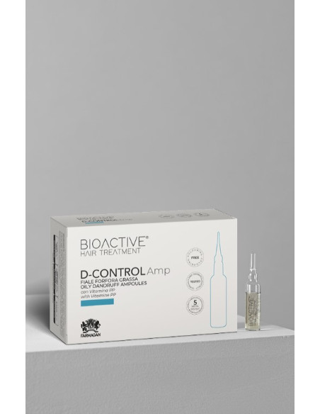 BIOACTIVE D-CONTROL Trikologinen shokkihoito rasvaista hilsettä vastaan ​​10 kpl 7,5 ml