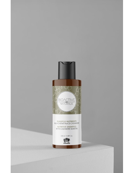 BIOACTIVE NATURALIS Hiusten kiiltoa antava, ravitseva shampoo, sisältää kashmirkeratiinia 100ml