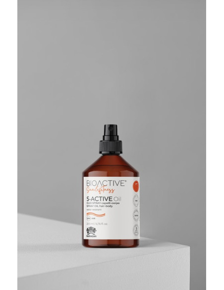 BIOACTIVE S-ACTIVE hius- ja vartalosuihke, ehkäisee valoikääntymistä 200ml