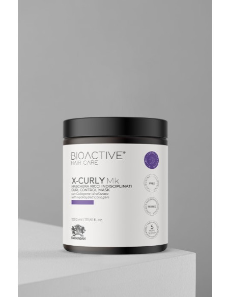 BIOACTIVE X-CURLY -naamio kiharien hiusten strukturoimiseen 1000ml
