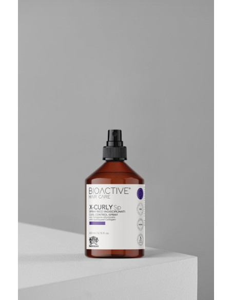 BIOACTIVE X-CURLY -suihke kiharien hiusten muotoiluun ja hallintaan 200ml