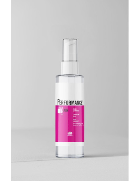 PERFORMANCE CRYSTAL HAIR -hiusneste muotoiluun, suojaan ja kiiltoon 100ml