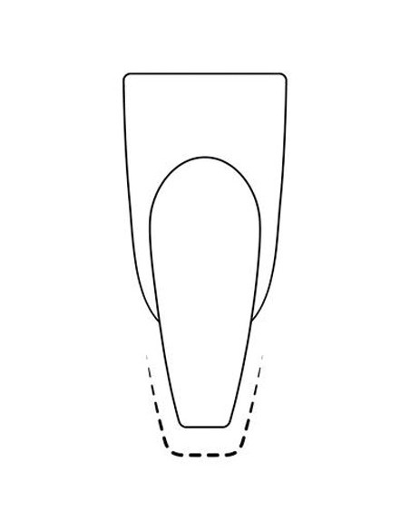 Soft gel -kynsitipit pidennykseen, ballerina, 240 kpl, nro 1