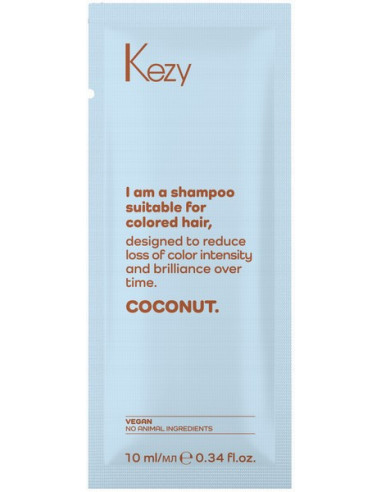 Shampoo värjätyille hiuksille, kookos...