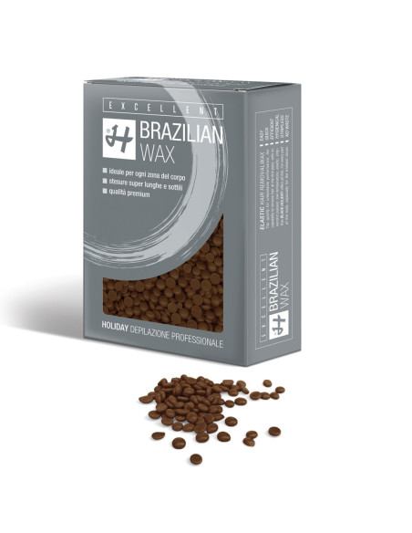 HOLIDAY EXCELLENT Brasilialainen vaha, joustava, helmet Appelsiini+Suklaa 500g