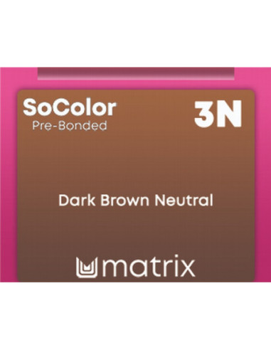 SOCOLOR Pre-Bonded Permanentā matu krāsa 3N 90ml