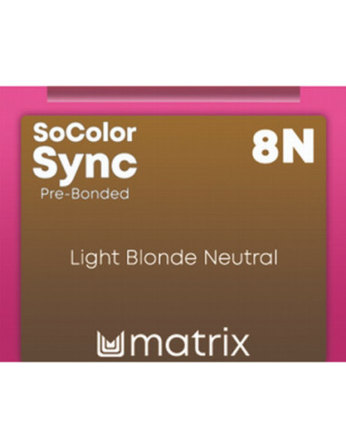 SOCOLOR SYNC Pre-Bonded Tonējošā matu krāsa 8N 90ml