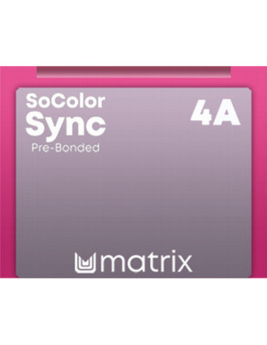 SOCOLOR SYNC Pre-Bonded Tonejoša Matu krāsa 4A 90ml