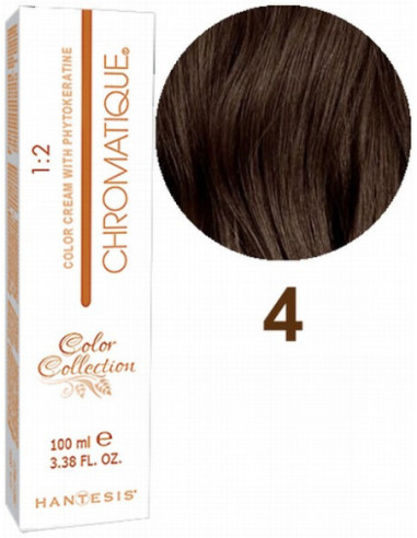 HANTESIS Hair color CHROMATIQUE 4 Brown 100ml