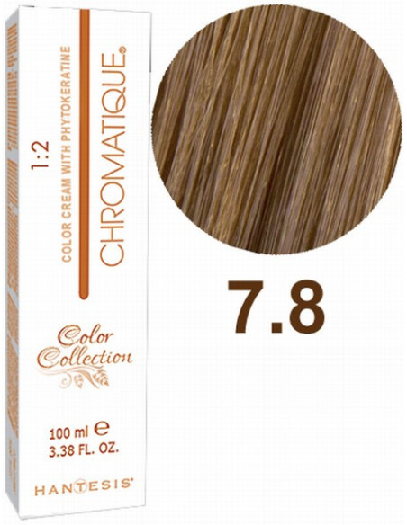 HANTESIS hiusväri CHROMATIQUE 7.8 Vaalein tupakka 100ml