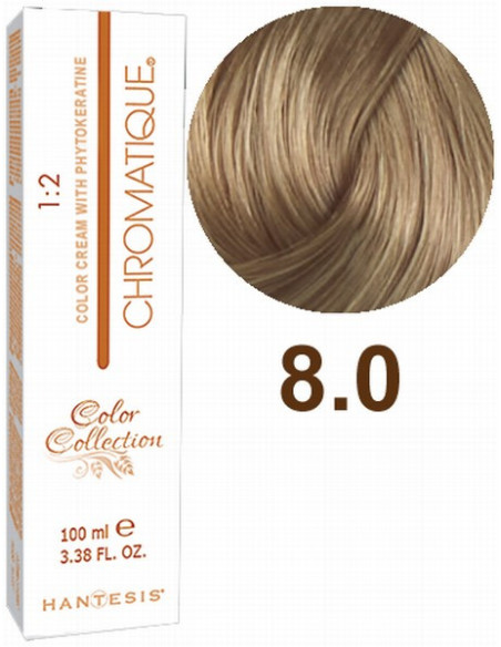 HANTESIS hiusväri CHROMATIQUE 8.0 Vaalea blondi 100ml