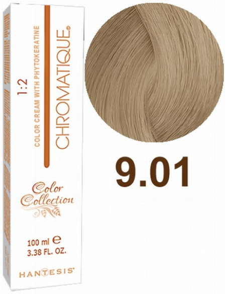 HANTESIS hiusväri CHROMATIQUE 9.01 Erittäin vaalea luonnollinen tuhkanvaalea 100ml