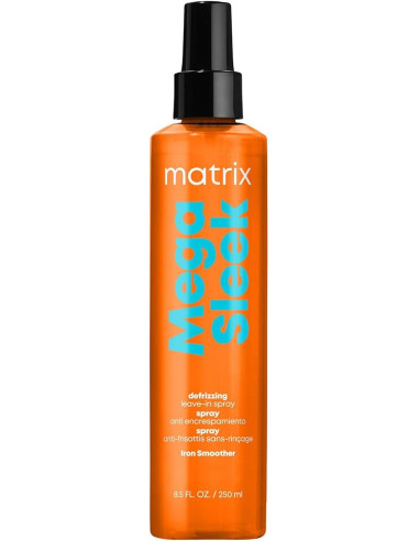 MATRIX TOTAL RESULTS MEGA SLEEK IRON SMOOTHER IZSMIDZINĀMS LĪDZEKLIS KARSTUMA AIZSARDZĪBAI NEPAKĻĀVĪGIEM MATIEM 250ML